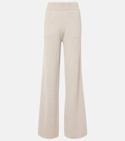MAX MARA WILMA KNITTED WOOL WIDE-LEG PANTS