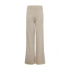 Max Mara Beige Cotton Blend Messico Wide-leg Pant In Beige