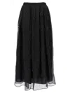 Max Mara Black Wilma Skirt In Blue