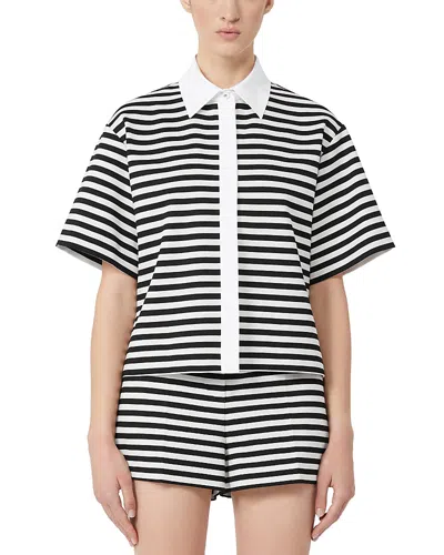 MAX MARA WILSON WHITE AND BLACK TOP
