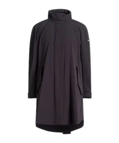 Max Mara Windproof Waterproof Hooded Raincoat In Black