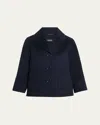 Max Mara Windsor Cotton Jacket In Midnightblue