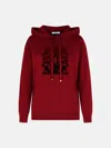 Max Mara Wine Virgin Wool Sweatshirt In Burgundy