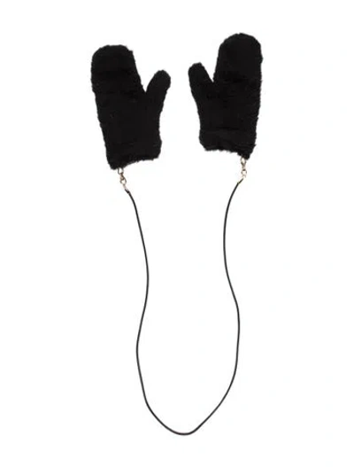 Pre-owned Max Mara Winter Gloves In Black