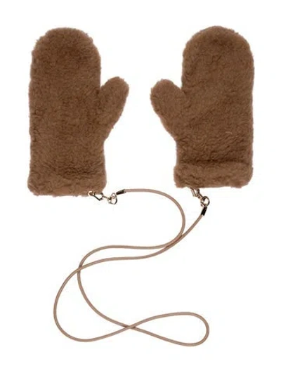 Pre-owned Max Mara Winter Gloves In Brown