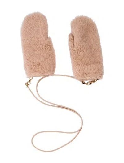 Pre-owned Max Mara Winter Gloves In Neutral