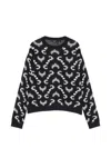 Max Mara Wkdfaraone Patterned Sweater In Black
