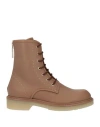 Max Mara Woman Ankle Boots Light Brown Size 8.5 Leather In Brown