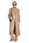 Max Mara Woman Beige Coats In Brown