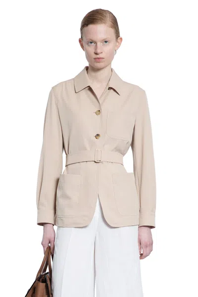 Max Mara Woman Beige Jackets