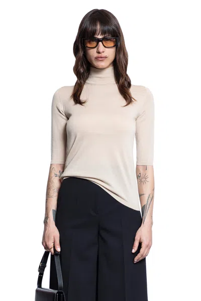 Max Mara Woman Beige Knitwear