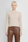 Max Mara Berlina Round Neck Cashmere Sweater In Beige