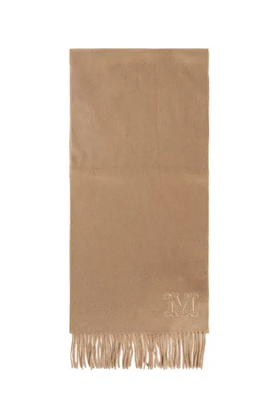 MAX MARA WOMAN BEIGE SCARVES