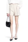 Max Mara Woman Beige Shorts In Beige
