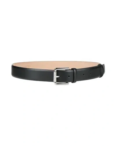 Max Mara Woman Belt Black Size Xs Calfskin