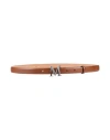 Max Mara Woman Belt Brown Size 34 Leather In Brown