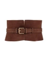 Max Mara Woman Belt Brown Size M Calfskin In Brown