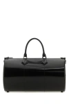 Max Mara Borsa A Mano Brushedrolll In Pelle Nera Donna In Black