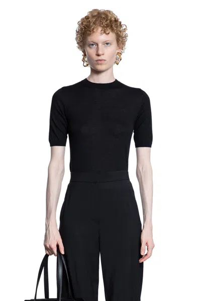 MAX MARA GERIVO SHORT SLEEVE WOOL SWEATER