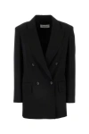 Max Mara Palanca Wool Blend Blazer In Black