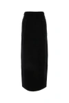 Max Mara Black Wool Blend Galosce Skirt In Black