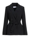 Max Mara Woman Blazer Black Size 10 Silk In Black