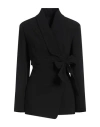 Max Mara Comma Piano Jacket In Black