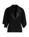 Max Mara Woman Blazer Black Size 12 Triacetate, Polyester