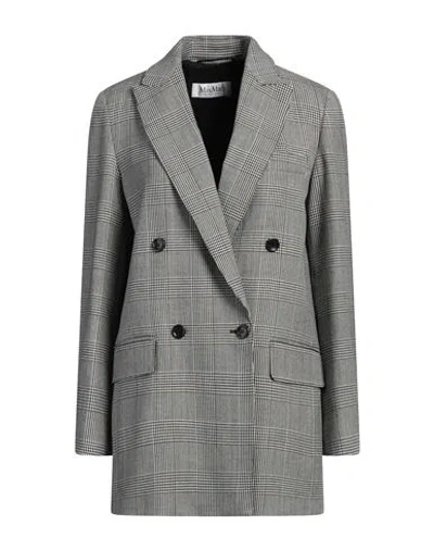 Max Mara Woman Blazer Black Size 8 Virgin Wool
