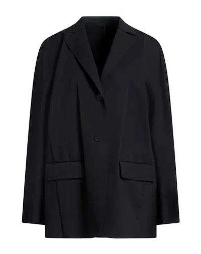 Max Mara Woman Blazer Black Size L Cotton, Elastomultiester, Elastane