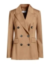 Max Mara Woman Blazer Brown Size 10 Virgin Wool