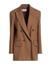 Max Mara Wool Blend Double-breasted Jacket In Brown