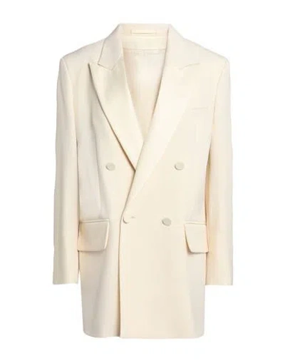 Max Mara Woman Blazer Ivory Size 8 Virgin Wool, Elastane, Polyester