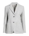 Max Mara Woman Blazer Light Grey Size 8 Cashmere