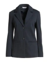 Max Mara Woman Blazer Midnight Blue Size L Cotton, Polyester In Blue