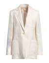 Max Mara Woman Blazer Off White Size 8 Linen
