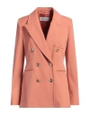 Max Mara Reale Wool Blazer In Salmon Pink