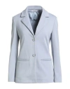Max Mara Woman Blazer Sky Blue Size S Cotton, Polyester In Blue
