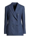 Max Mara Minimalist Doublebreasted Blazer In Blue
