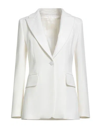 Max Mara Woman Blazer White Size 8 Triacetate, Polyester