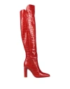Max Mara Woman Boot Rust Size 5 Soft Leather In Red