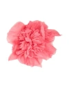 Max Mara Woman Brooch Coral Size - Silk, Metal In Red