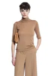 Max Mara Cecina Turtleneck In Brown
