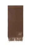 Max Mara Woman Brown Scarves In Brown