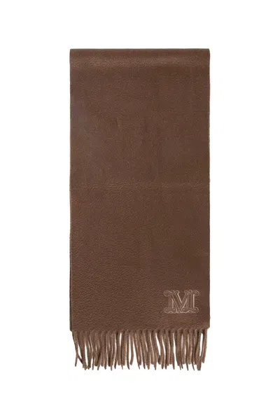 Max Mara Woman Brown Scarves