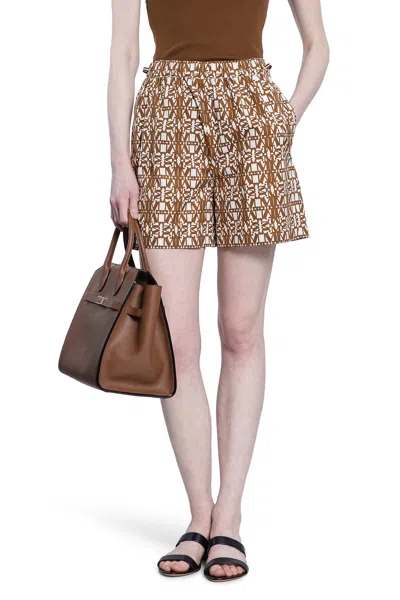Max Mara Woman Brown Shorts