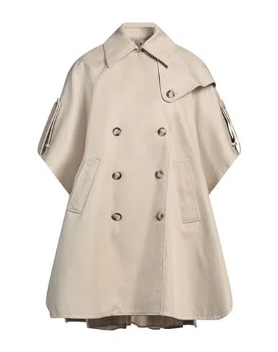 Max Mara Woman Cape Beige Size Onesize Cotton, Polyester