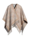 Max Mara All-over Logo Patterned Fringed Edge Cape