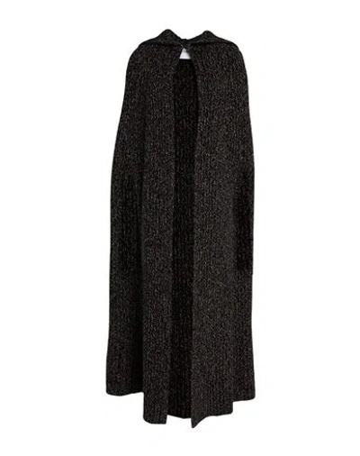 Max Mara Woman Cape Black Size S Wool, Cashmere