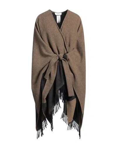 Max Mara Woman Cape Khaki Size Onesize Wool, Polyamide